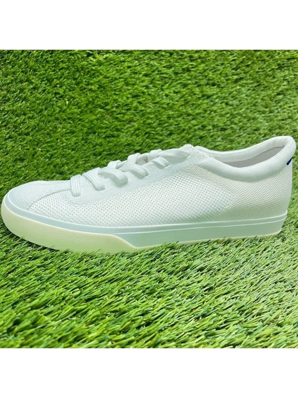 Rothy's The Lace Up Womens Size 9 White Athletic Running Walking Shoes Sneakers